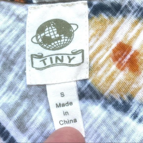 Anthro Tiny Tribal Indian Beaded Cowl Neck Top Size S - Picture 2 of 11